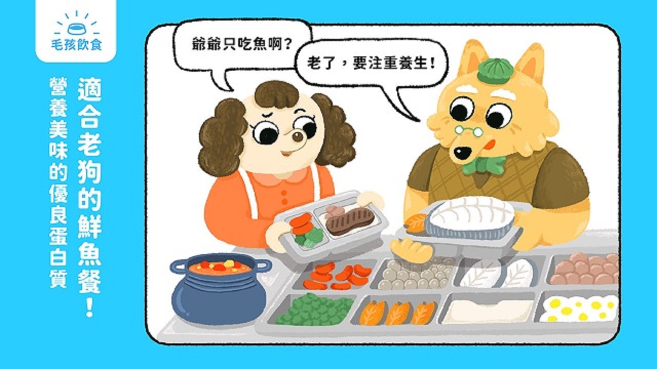 時光匆匆，家中狗狗準備邁入中老年，年輕時吃遍大江南北，嚐遍豬雞牛羊肉的狗狗，還有什麼可以給牠嚐鮮呢？飼主不妨試試總被屏除在狗狗菜單之外的魚料理吧。正好，魚肉也是中高齡狗狗適合攝取的優質蛋白質呢！