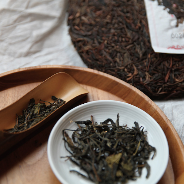 Raw pu'erh's flavors that becomes smoother and more complex over time.